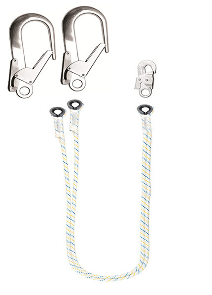 LB102/AZ011/AZ023X2 – Çift Kollu Şok Emicisiz Lanyard