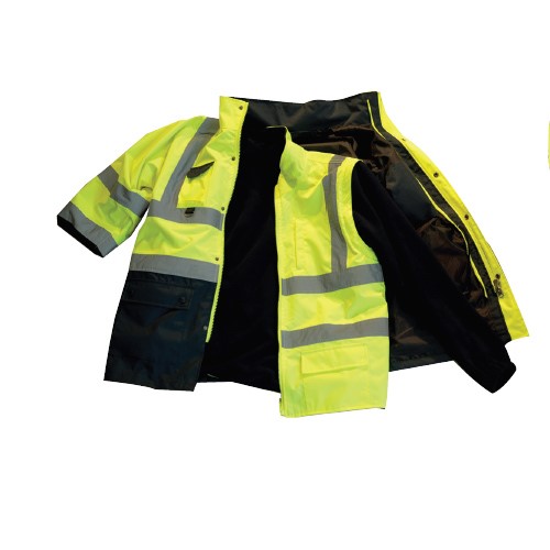 STANDSAFE- HV043 HI-VIS 5 in 1 Parka